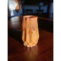 Kleine Massive Und Transparente Gold Glitter Vase, Weihnachtsvase, Kleine Resin Vase von AlliesCraftShopFinds