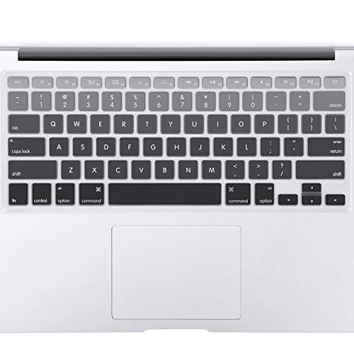 Allinside Tastaturabdeckung für MacBook Pro 13 Zoll, 15 Zoll, 17 Zoll (2015 oder ältere Version), MacBook Air 13 Zoll A1369/A1466, ältere iMac kabellose Tastatur MC184LL/B, Grau von Allinside