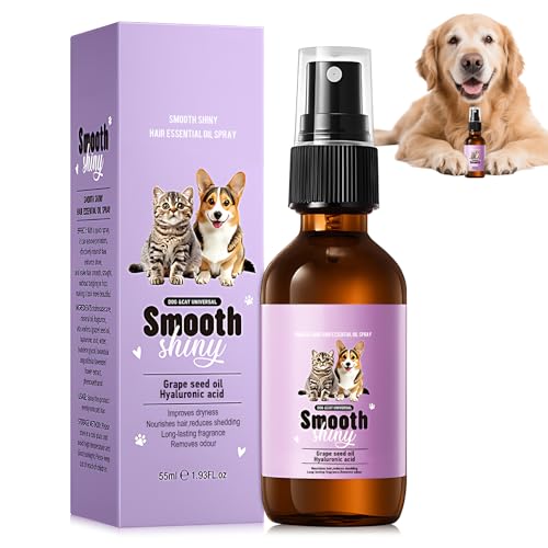 AllisWay Fellpflege Hund, Tierfellpflegeöl, Fellpflege Spray Hund, Hunde Conditioner, Rend Les Poils d'Animaux Plus Lisses et Plus Brillants, Convient aux Chats et aux Chiens, 55 ml AllisWay Fellpflege Hund, Tierfellpflegeöl, Fellpflege Spray Hund, Hunde Conditioner, Rend Les Poils d'Animaux Plus Lisses et Plus Brillants, Convient aux Chats et aux Chiens, 55 ml von AllisWay