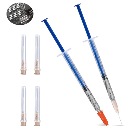 AllisWay Leitfähiger Kleber, Silberleitlack, Leitsilber, Schnelltrocknend, Geeignet für die Reparatur von Tastaturen, Platinen, Heizdrähten für Autofenster usw, 0,4 ml, 2 Stück von AllisWay