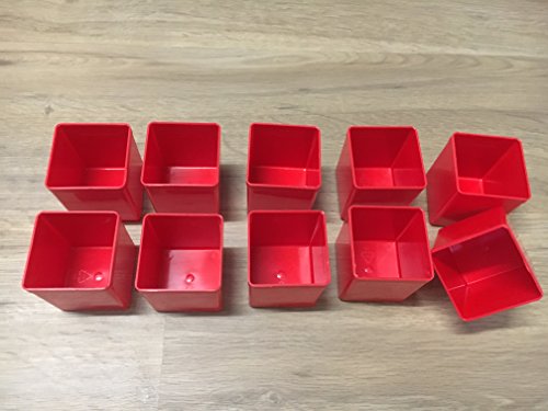 10Stück Insert63 Einsatzboxen rot für Pro >M< 44 und Pro >S< 44H von Allit