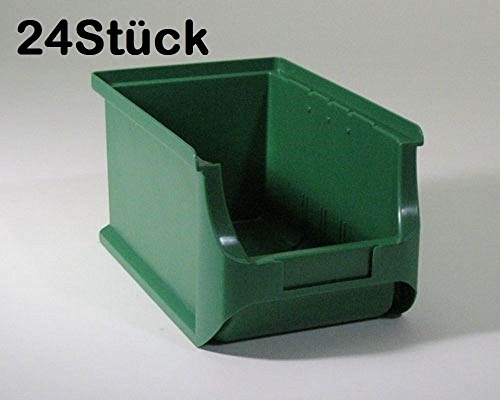 24Stück Allit ProfiPlus Box Stapelbox Sichtbox Gr.3 (grün) von Allit