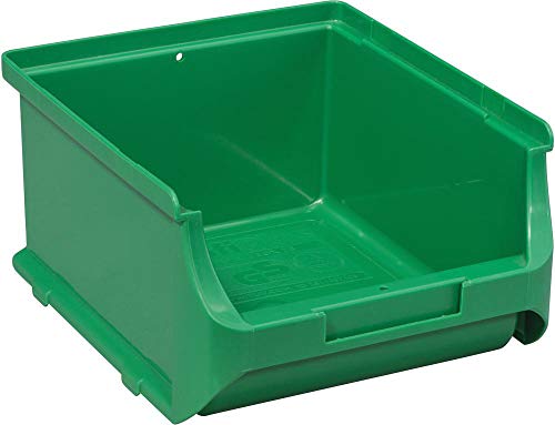 Allit 456243 ProfiPlus Box 2B, grün Stapelsichtbox, PP TÜV/GS, V: 1,2 L,Lagersichtbox, Sichtbox, Lagerbox, stapelbar von Allit