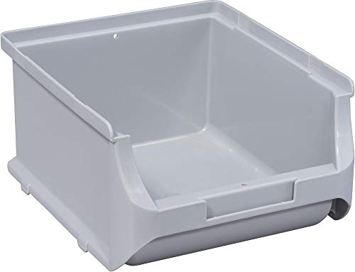 Allit 456244 ProfiPlus Box 2B, grau Stapelsichtbox, PP TÜV/GS, V: 1,2 L,Lagersichtbox, Sichtbox, Lagerbox, stapelbar von Allit