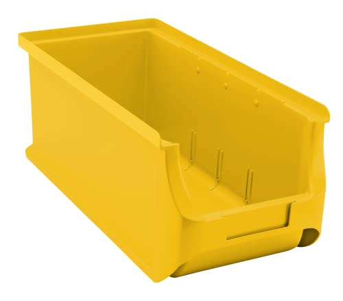 Allit 456292 ProfiPlus Box 3L, gelb Stapelsichtbox, PP TÜV/GS, V: 4,1 L,Lagersichtbox, Sichtbox, Lagerbox, stapelbar von Allit
