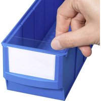 Allit 456596 Beschriftungsetiketten für Lagersichtboxen ProfiPlus ShelfBox Label S Weiß, Transpare von Allit