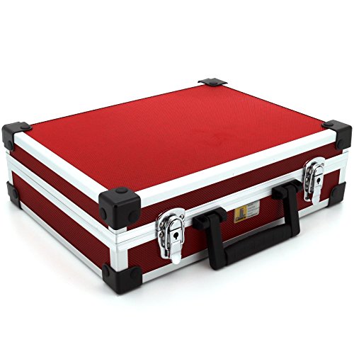 Allit AluPlus Basic L 35 424110 Universal Werkzeugkoffer unbestueckt (L x B x H) 345 x 285 x 105mm, Rot, (L x B x H) 345 x 285 x 105 mm von Allit