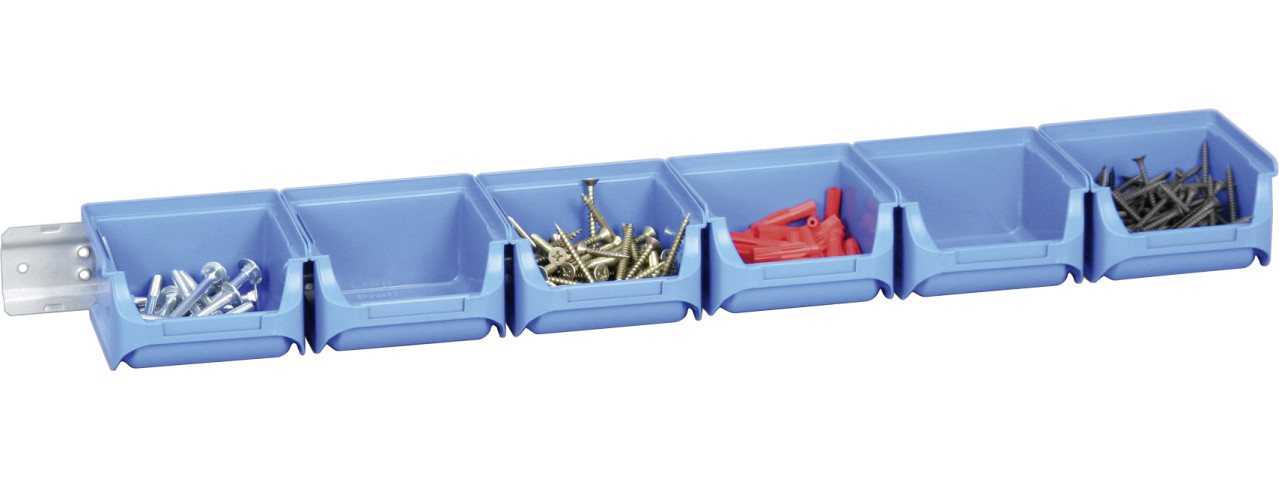 Allit Aufbewahrungsbox Allit Sichtboxen-Set ProfiPlus Set 1/7 blau mit von Allit