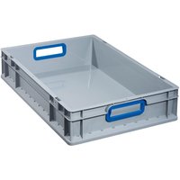 Allit Eurobox, mit blauen Grifföffnungen, HxBxT 120 x 600 x 400 mm, 23 Liter von Allit
