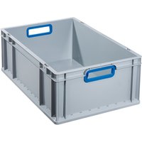 Allit Eurobox, mit blauen Grifföffnungen, HxBxT 220 x 600 x 400 mm, 44 Liter von Allit