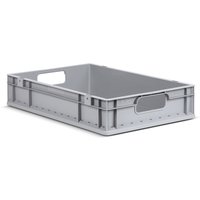 Allit Eurobox, mit grauen Grifföffnungen, HxBxT 120 x 600 x 400 mm, 23 Liter, 8 Stk/VE von Allit