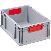 Allit Eurobox, mit roten Griffmulden, HxBxT 170 x 400 x 300 mm, 16 Liter von Allit