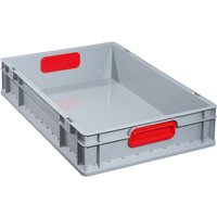 Allit Eurobox, mit roten Griffmulden, HxBxT 120 x 600 x 400 mm, 23 Liter von Allit