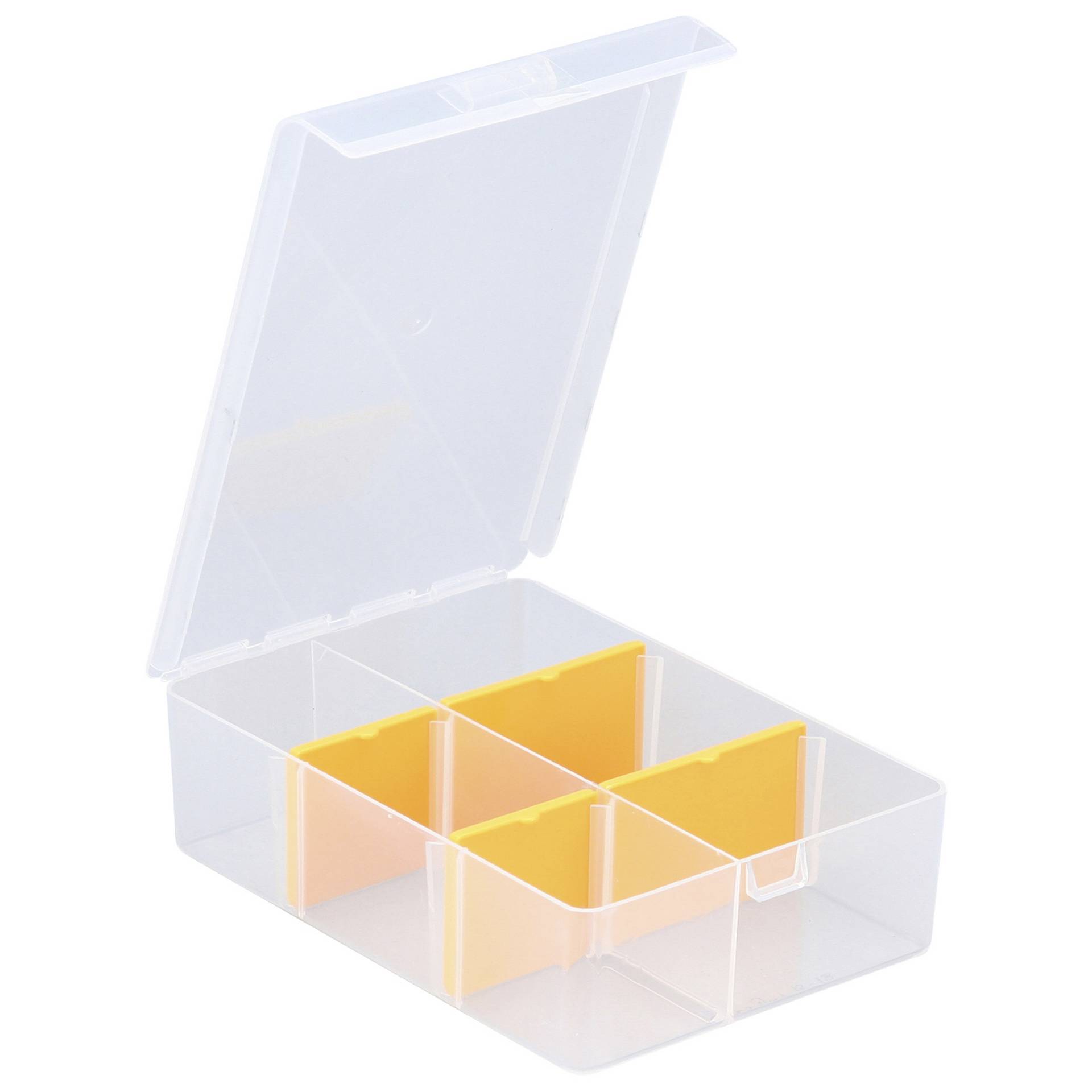 Allit EuroPlus Sortimentskasten 'Basic 11/2-4' 2-6 Fächer transparent 17,5 x 12 x 4,4 cm von Allit