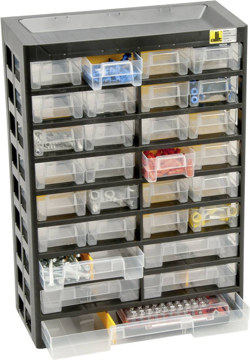 Allit Kleinteilemagazin PP PS VarioPlus Basic 47 schwarz von Allit