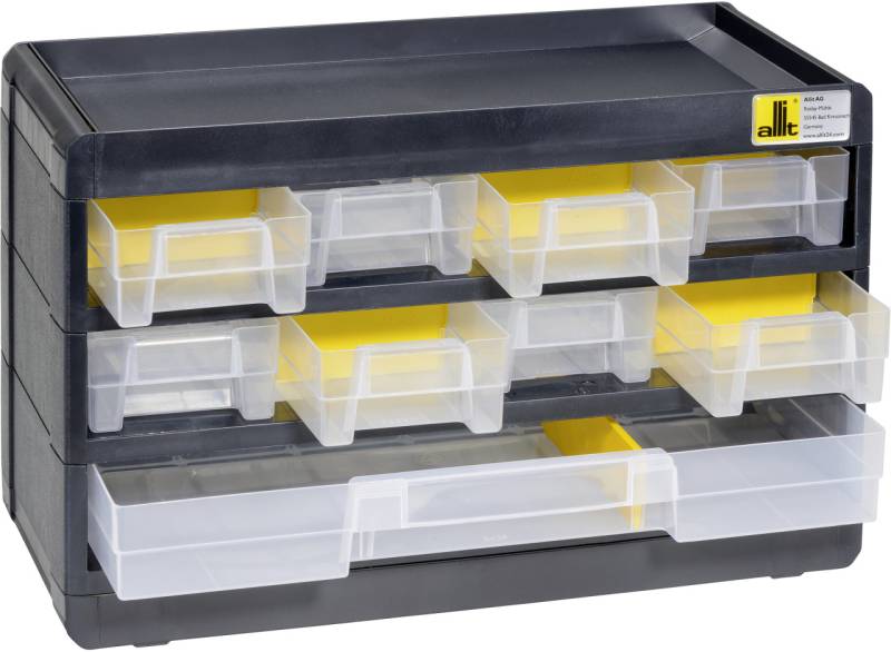 Allit Kleinteilemagazin PP PS VarioPlus Basic 15 9 Schubladen 6 Trenner von Allit