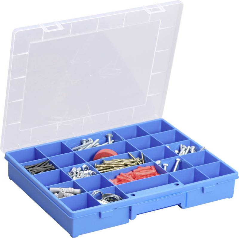 Allit Sortimentskasten 25 Fächer EuroPlus Basic 37/25 blau von Allit