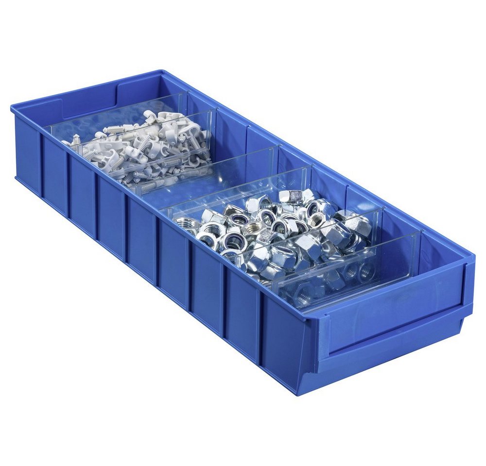 Allit Aufbewahrungsbox Allit 456570 Sichtlagerkasten (L x B x H) 185 x 500 x 81 mm Blau 1 von Allit