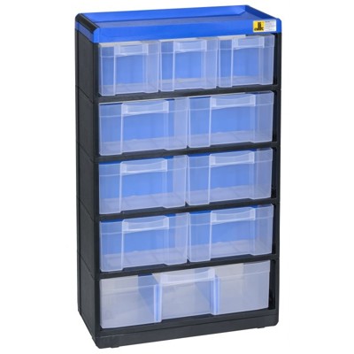 Kleinteilemagazin VarioPlus Pro 53/21 10 Schubladen 11 Trenner von Allit