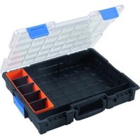 Sortimentskasten B440xT355xH76mm 12 Fächer 10 Trennstege transp.schwarz von Allit