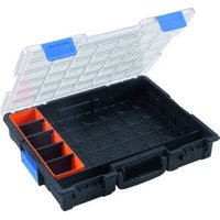 Sortimentskasten B440xT355xH76mm 7 Fächer 4 Trennstege transp.schwarz von Allit