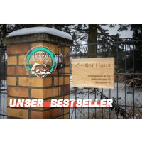 Maschendrahtzaun Oder Doppelstabmatten Namensschild Haustür Aus Eichenholz Mit Eigener Gravur, Türschild Holz, Personalisiertes Holzschild von AllmieDesign