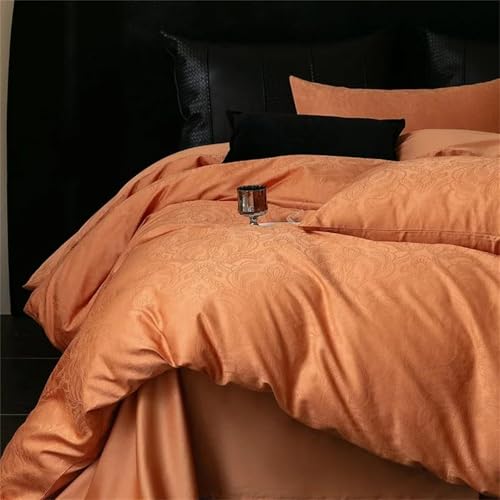 Alloaone 4-teiliges Luxus-Bettwäsche-Set aus langstapeliger Baumwolle mit hochdichter Satin-Textur, Fadenzahl 1000, Twillgewebe, einfarbiger Bettbezug und Laken Alloaone 4-teiliges Luxus-Bettwäsche-Set aus langstapeliger Baumwolle mit hochdichter Satin-Textur, Fadenzahl 1000, Twillgewebe, einfarbiger Bettbezug und Laken von Alloaone