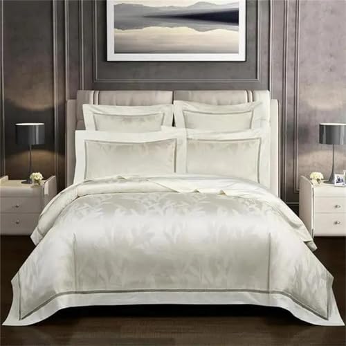 Alloaone Hochwertiges strukturiertes Bettwäsche-Set für Queen-Size-Bett, Fadenzahl 1000, luxuriöses 4-teiliges strukturiertes Bettwäsche-Set mit Bettdeckenbezug und Bettlaken Alloaone Hochwertiges strukturiertes Bettwäsche-Set für Queen-Size-Bett, Fadenzahl 1000, luxuriöses 4-teiliges strukturiertes Bettwäsche-Set mit Bettdeckenbezug und Bettlaken von Alloaone