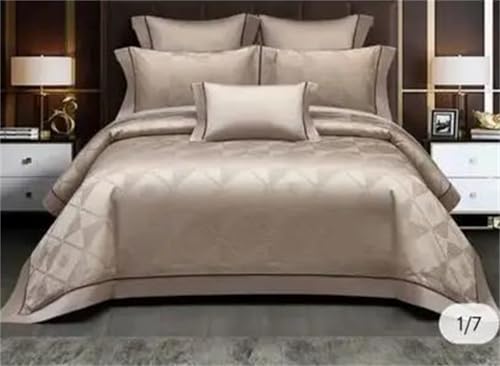 Alloaone Hochwertiges strukturiertes Bettwäsche-Set für Queen-Size-Bett, Fadenzahl 1000, luxuriöses 4-teiliges strukturiertes Bettwäsche-Set mit Bettdeckenbezug und Bettlaken Alloaone Hochwertiges strukturiertes Bettwäsche-Set für Queen-Size-Bett, Fadenzahl 1000, luxuriöses 4-teiliges strukturiertes Bettwäsche-Set mit Bettdeckenbezug und Bettlaken von Alloaone