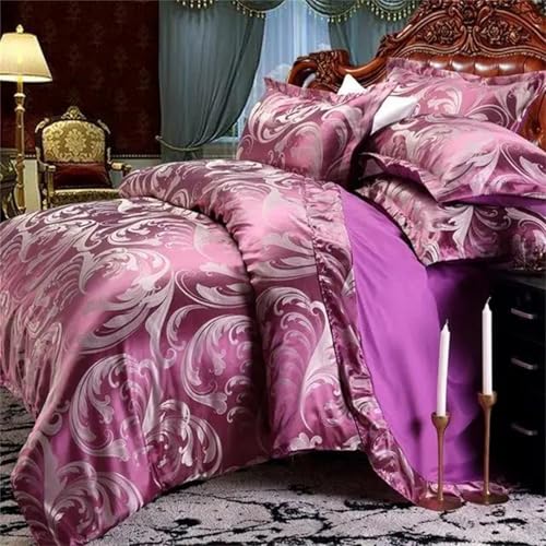 Alloaone Queen King Size Luxus Hochzeits-Bettwäsche-Set, Fadenzahl 1200, Satin, bestickt, 4-teilig, in Reisweiß Alloaone Queen King Size Luxus Hochzeits-Bettwäsche-Set, Fadenzahl 1200, Satin, bestickt, 4-teilig, in Reisweiß von Alloaone