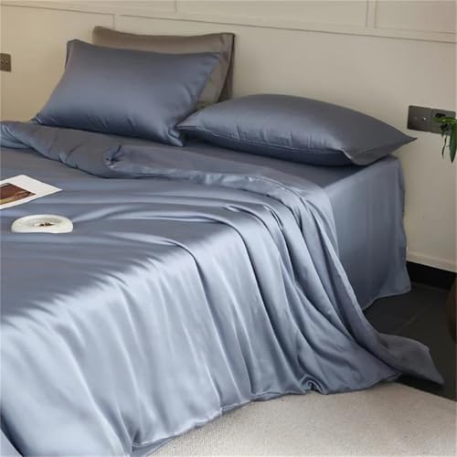 Queen-Size-Bettwäsche-Set aus Seide, 4-teilig, 22 mm, Bettlaken und Kissenbezüge für Haar und Haut Queen-Size-Bettwäsche-Set aus Seide, 4-teilig, 22 mm, Bettlaken und Kissenbezüge für Haar und Haut von Alloaone