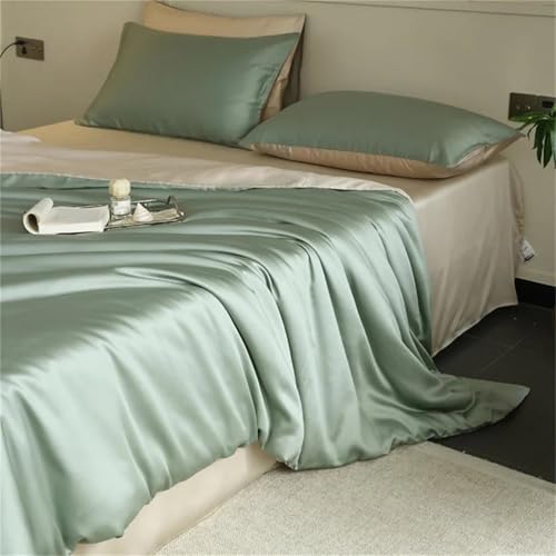 Queen-Size-Bettwäsche-Set aus Seide, 4-teilig, 22 mm, Bettlaken und Kissenbezüge für Haar und Haut Queen-Size-Bettwäsche-Set aus Seide, 4-teilig, 22 mm, Bettlaken und Kissenbezüge für Haar und Haut von Alloaone