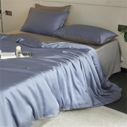 Queen-Size-Bettwäsche-Set aus Seide, 4-teilig, 22 mm, Bettlaken und Kissenbezüge für Haar und Haut Queen-Size-Bettwäsche-Set aus Seide, 4-teilig, 22 mm, Bettlaken und Kissenbezüge für Haar und Haut von Alloaone