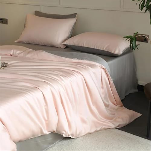 Queen-Size-Bettwäsche-Set aus Seide, 4-teilig, 22 mm, Bettlaken und Kissenbezüge für Haar und Haut Queen-Size-Bettwäsche-Set aus Seide, 4-teilig, 22 mm, Bettlaken und Kissenbezüge für Haar und Haut von Alloaone