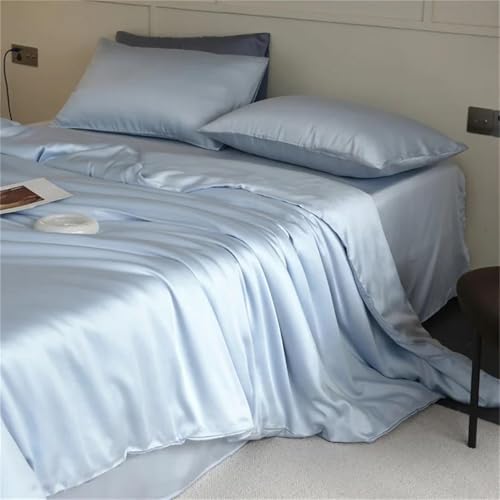 Queen-Size-Bettwäsche-Set aus Seide, 4-teilig, 22 mm, Bettlaken und Kissenbezüge für Haar und Haut Queen-Size-Bettwäsche-Set aus Seide, 4-teilig, 22 mm, Bettlaken und Kissenbezüge für Haar und Haut von Alloaone