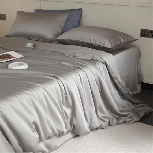 Queen-Size-Bettwäsche-Set aus Seide, 4-teilig, 22 mm, Bettlaken und Kissenbezüge für Haar und Haut Queen-Size-Bettwäsche-Set aus Seide, 4-teilig, 22 mm, Bettlaken und Kissenbezüge für Haar und Haut von Alloaone