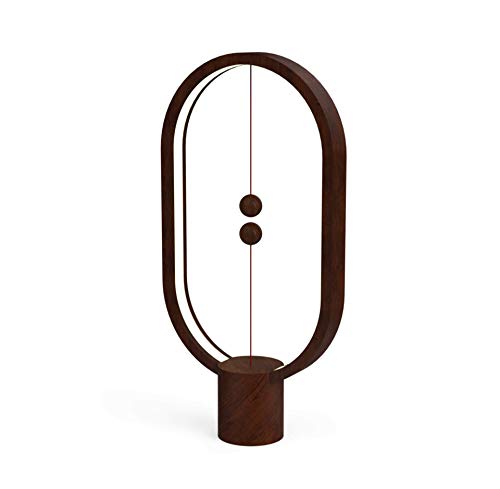 Allocacoc Heng Balance Lamp Dark Wood – Lampe LED Design USB von Allocacoc