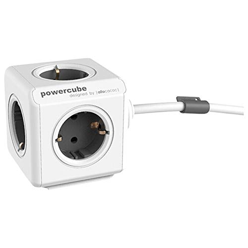 Allocacoc PowerCube Extended inkl. 1,5 m Kabel grau Type F Allocacoc PowerCube Extended inkl. 1,5 m Kabel grau Type F von Allocacoc