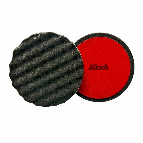 AllorA Finishpad anthrazit | Ø150 mm | Hochglanz - Anti-Hologramm Polierpad | 1 Stück (Finishpad gewaffelt) von AllorA