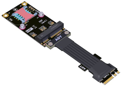 Allowish M.2 WiFi A.E Schlüssel zu Mini Pcie 4.0 Erweiterungskabel unterstützt kabellose Netzwerkkarte (35 cm, R56SF 4.0) von Allowish