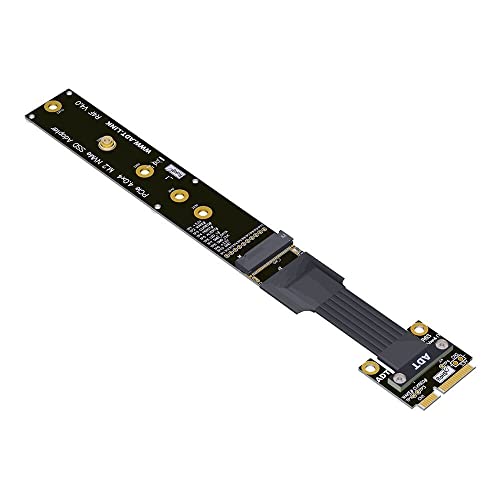 Allowish Mini PCIE auf M.2 NVME M Key Schnittstelle Konvertierungs-Adapterkabel PCIE4.0 (5 cm, R64SF 4.0) von Allowish