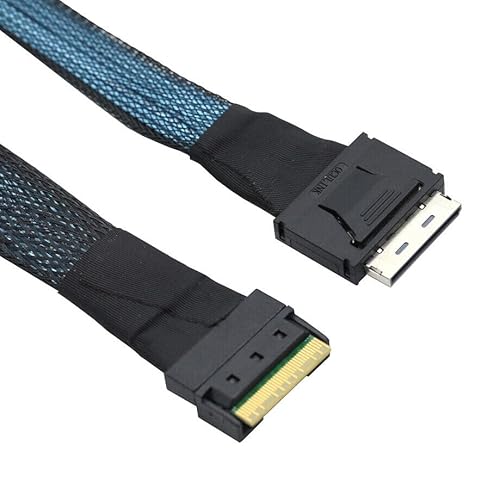 Allowish PCIE Gen 4 SlimSAS SFF-8654 auf OCulink SFF-8611 8i Adapterkabel für Server (100 cm) von Allowish