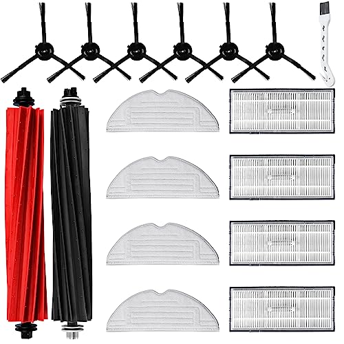 17 Stück Zubehör für Roborock S8 / S8+ Saugroboter mit 2 Hauptbürste 4 Wischtücher 4 Filter 6 Seitenbürsten 1 Reinigungsbürste 17 Stück Zubehör für Roborock S8 / S8+ Saugroboter mit 2 Hauptbürste 4 Wischtücher 4 Filter 6 Seitenbürsten 1 Reinigungsbürste von Alloytool