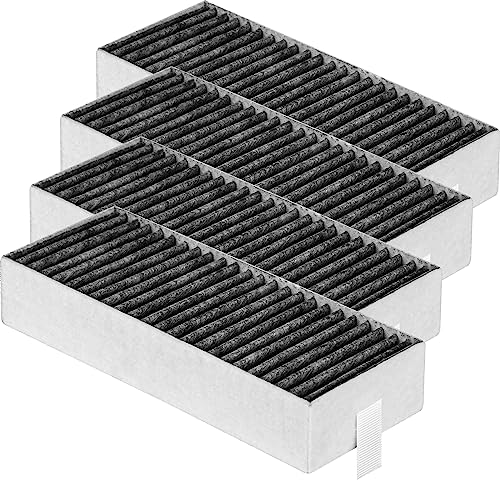 4 Stück Aktivkohlefilter für Dunstabzugshaube Siemens HZ9VRCR0 17004796 / Bosch HEZ9VRCR0 17004805 / Neff Z821VR0 17004806 / Gaggenau CA282111 / Constructa CZ9VRCR0, Umluftersatzfilter Zubehör von Alloytool