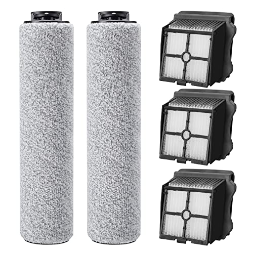 5 Stück Zubehörset für Tineco iFloor3 / Floor One S3 Nass-und Trockensauger Ersatzteile Enthält 2 Bürstenrolle 3 HEPA-Filter von Alloytool