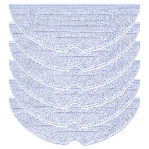6 Stück Wischtücher Zubehörset für Roborock S8 / S8+ / S7 MaxV / S7 MaxV Plus / S7 MaxV Ultra / S7 Pro Ultra / S7 / S7+ Roboter Staubsauger Mikrofaser VibraRise Wischtuch Ersatzteile (Blau Grau) von Alloytool
