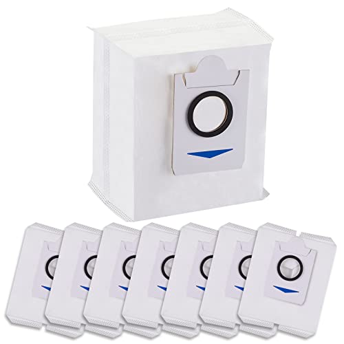 8 Stück Staubbeutel Zubehörset für Ecovacs Deebot T10 Plus/Ecovacs Deebot X1 Plus Roboter Saugstation, 3.2L große Kapazität Staubsaugerbeutel Einmalige Ersatzteile von Alloytool