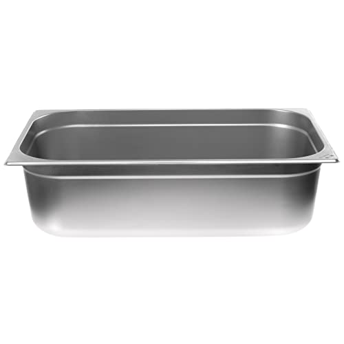 Allpax GN Behälter 1/1 Edelstahl - Höhe 150 mm - lebensmittelechter & hitzebeständiger Gastronormbehälter, zum Abtropfen oder als Gareinsatz im Chafing Dish von Allpax