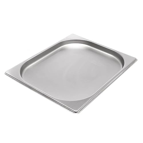 Allpax GN Behälter 1/2 Edelstahl - Höhe 20 mm - lebensmittelechter & hitzebeständiger Gastronormbehälter, zum Abtropfen oder als Gareinsatz im Chafing Dish von Allpax