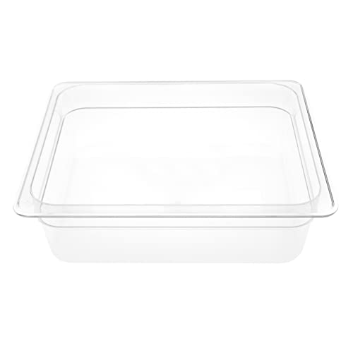 Allpax GN Behälter 1/2 aus Polycarbonat (PC) - Höhe 100 mm - 5,5 Liter Inhalt - transparent - lebensmittelgeeignet - inkl. Skalierung in Liter von Allpax